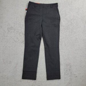 NEW Dalia Womens M Mid Rise Tummy Control Charcoal Pants Slim leg Dress Pants